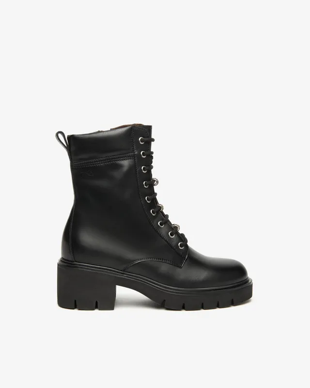 Nero Giardini Combat Boots rangers cuir femme
