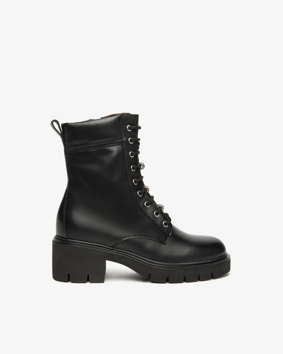 Nero Giardini Combat Boots rangers cuir femme