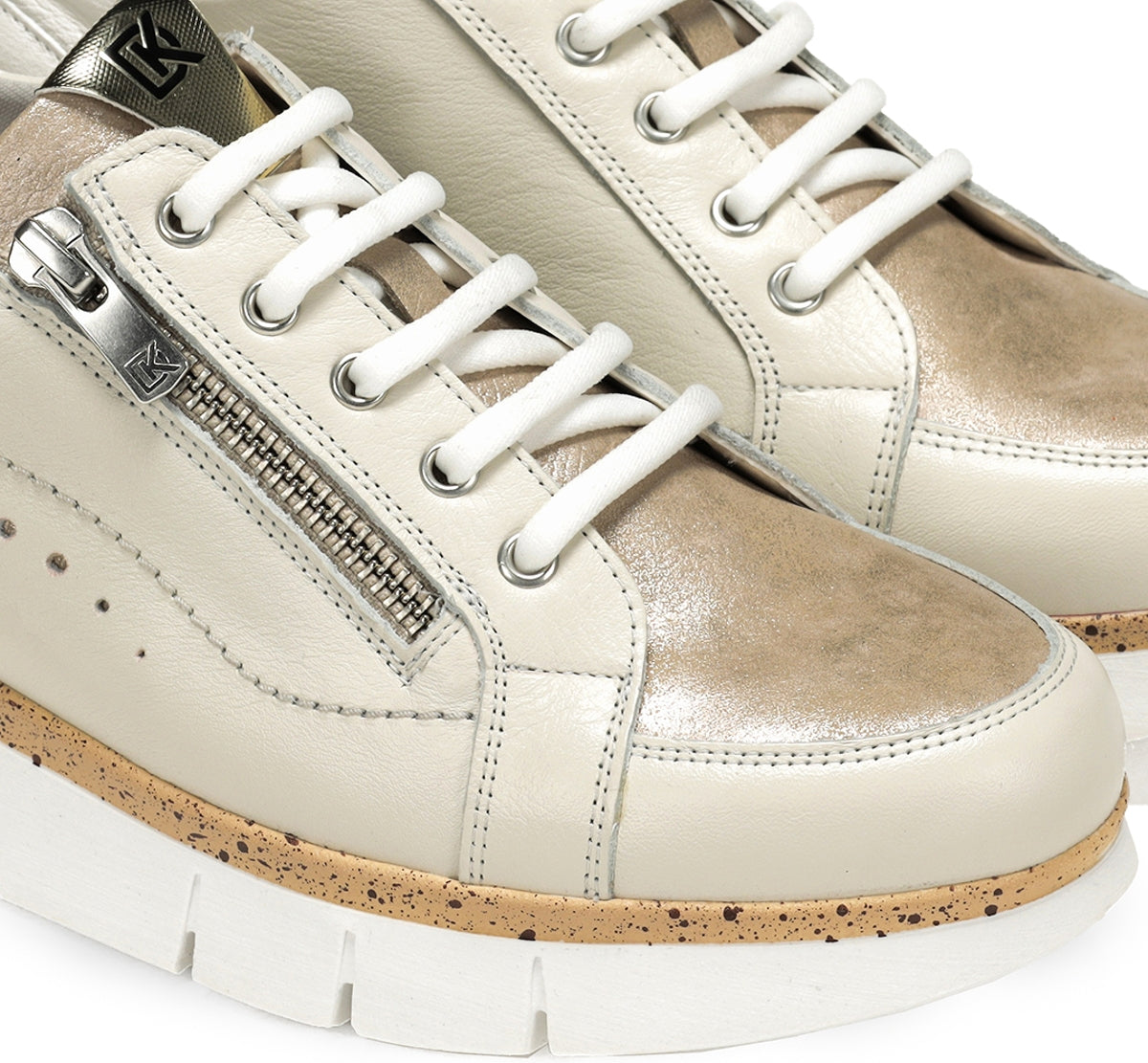 Dorking by Fluchos India D9301 baskets femme taupe cuir