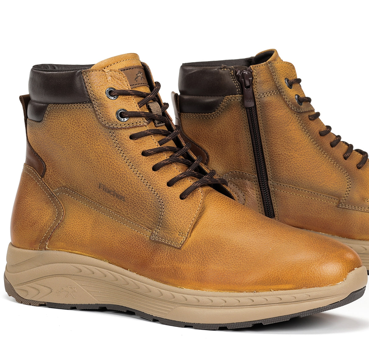 Fluchos Ryder F2292 botte homme jaune lacets hiver