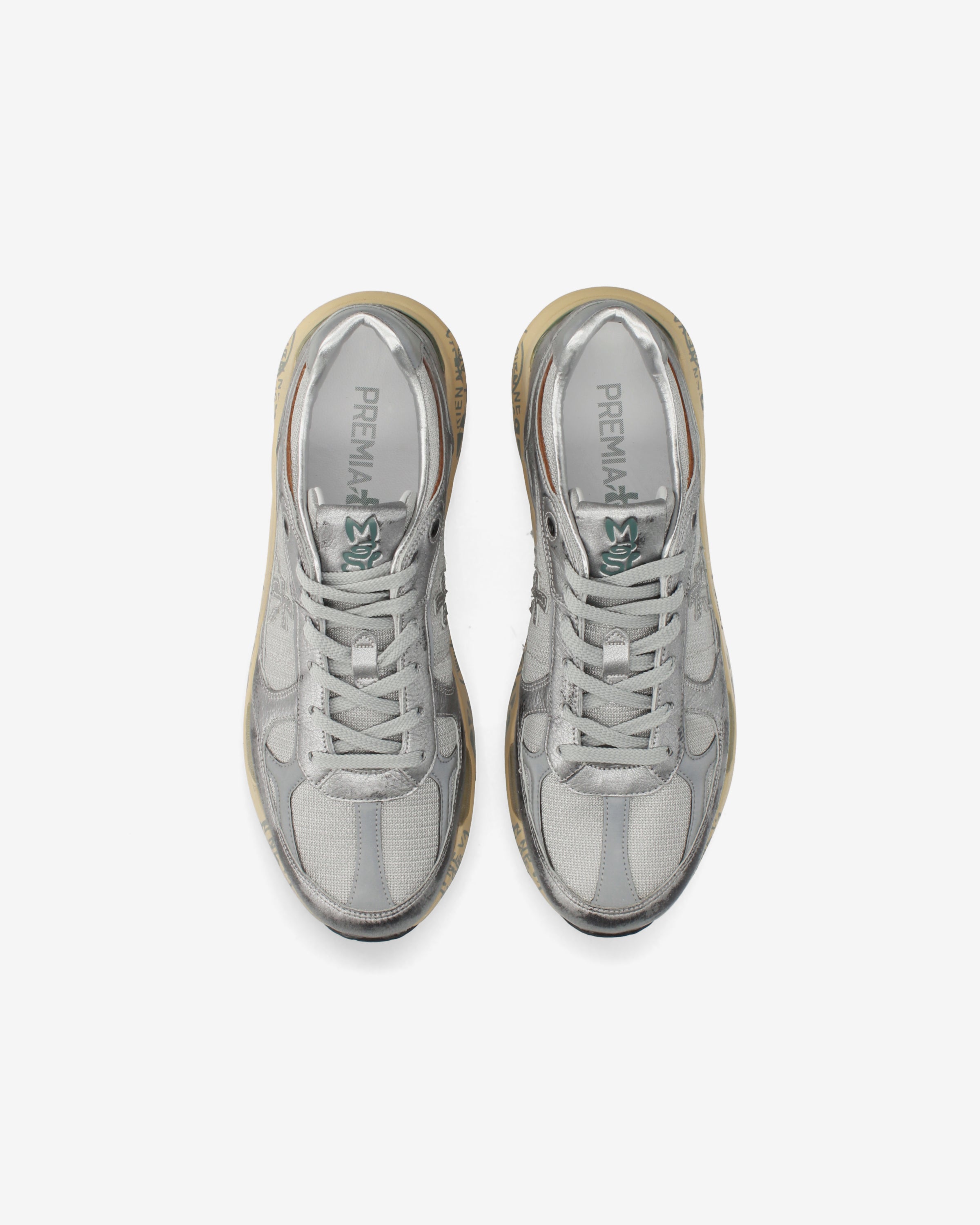 Premiata Mase25 8635 baskets argent olive