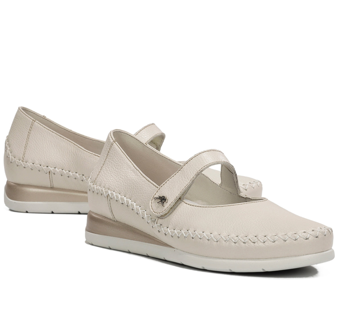 Fluchos Sella F2146 chaussures femme taupe compensée