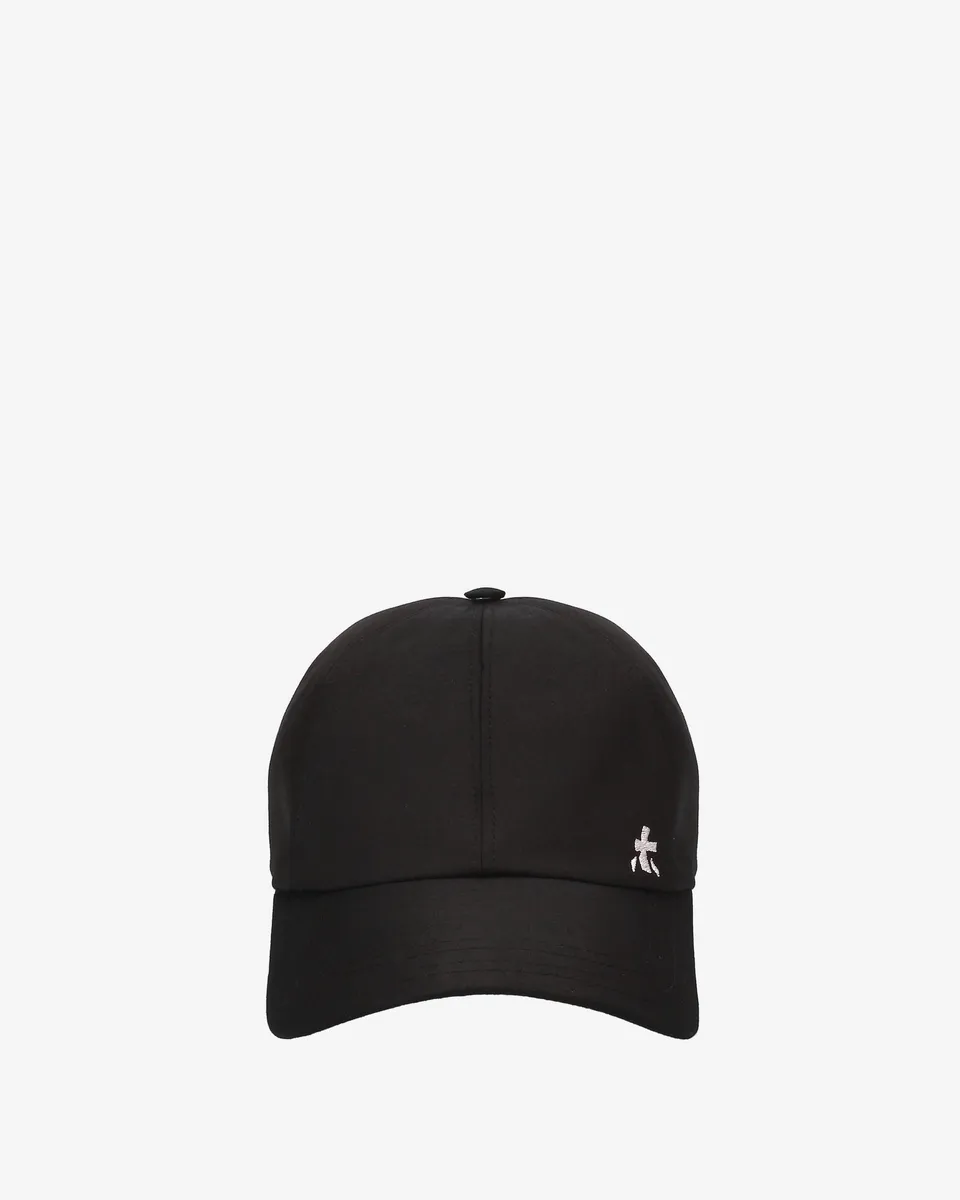 Premiata casquette baseball coton noir logo brodé