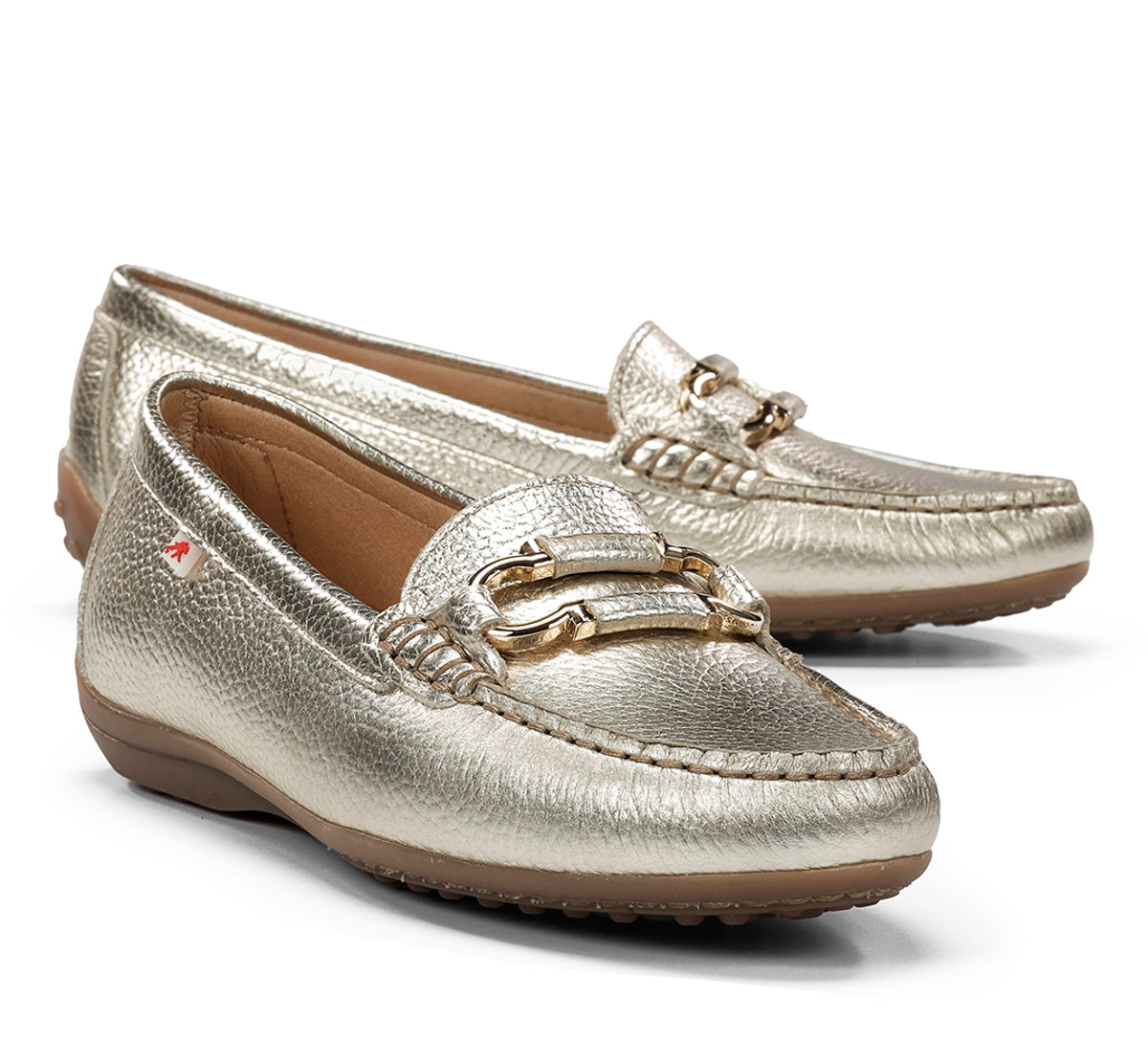 Fluchos Bruni F2156 mocassins doré femme cuir