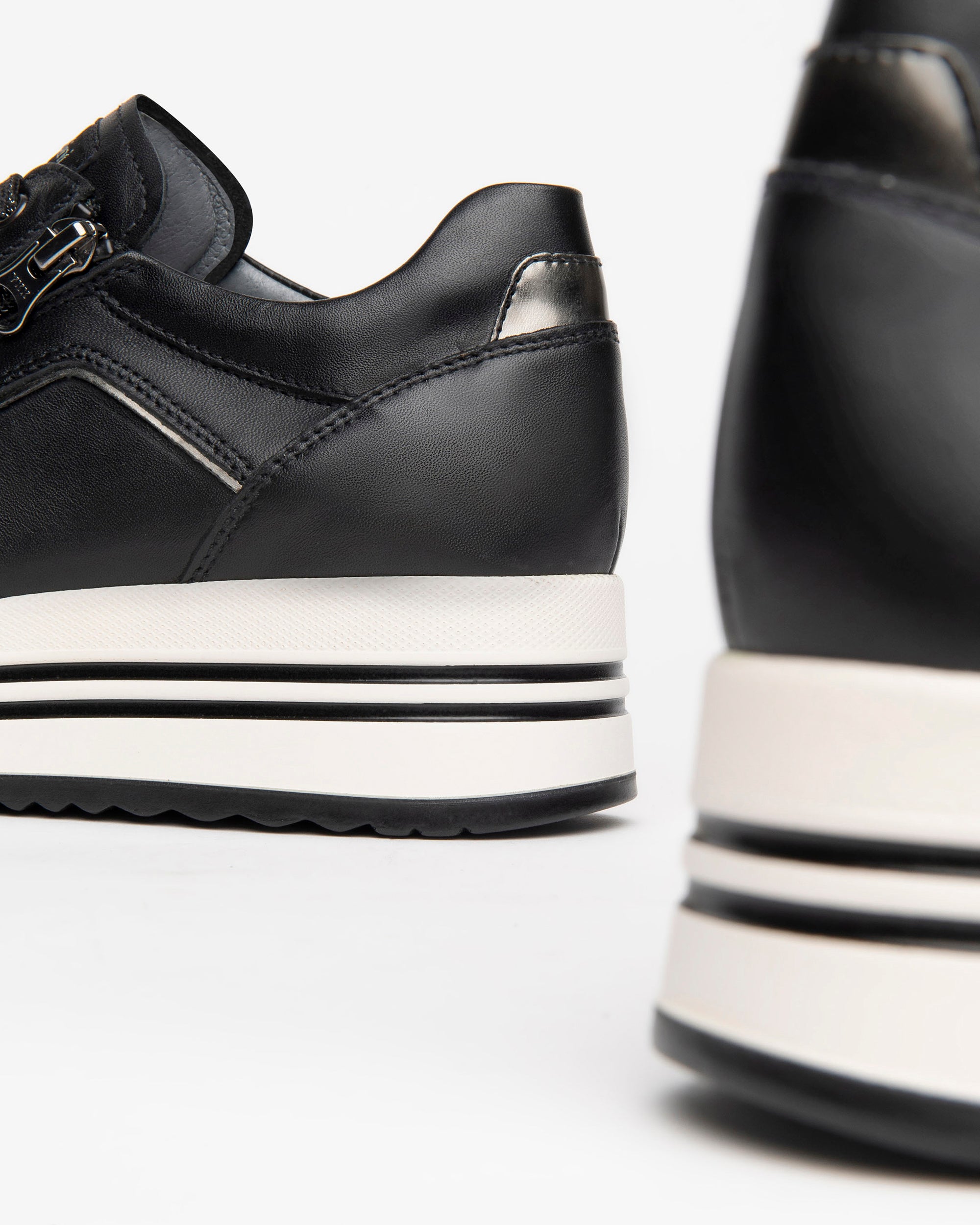Nero Giardini Sneakers Baskets Femme Cuir Plateforme 38