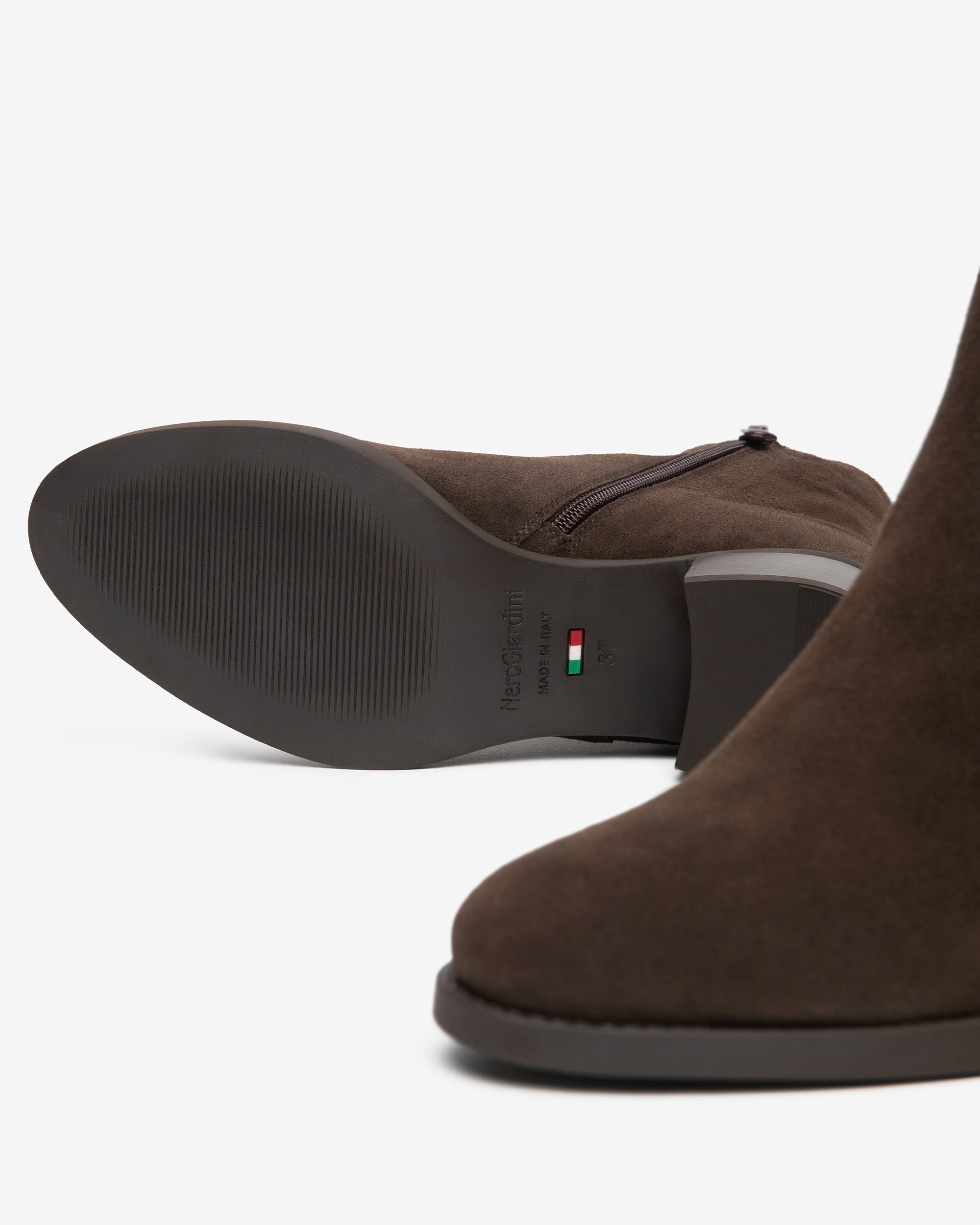 Nero Giardini Chelsea Boots bottines daim femme talon 40 mm