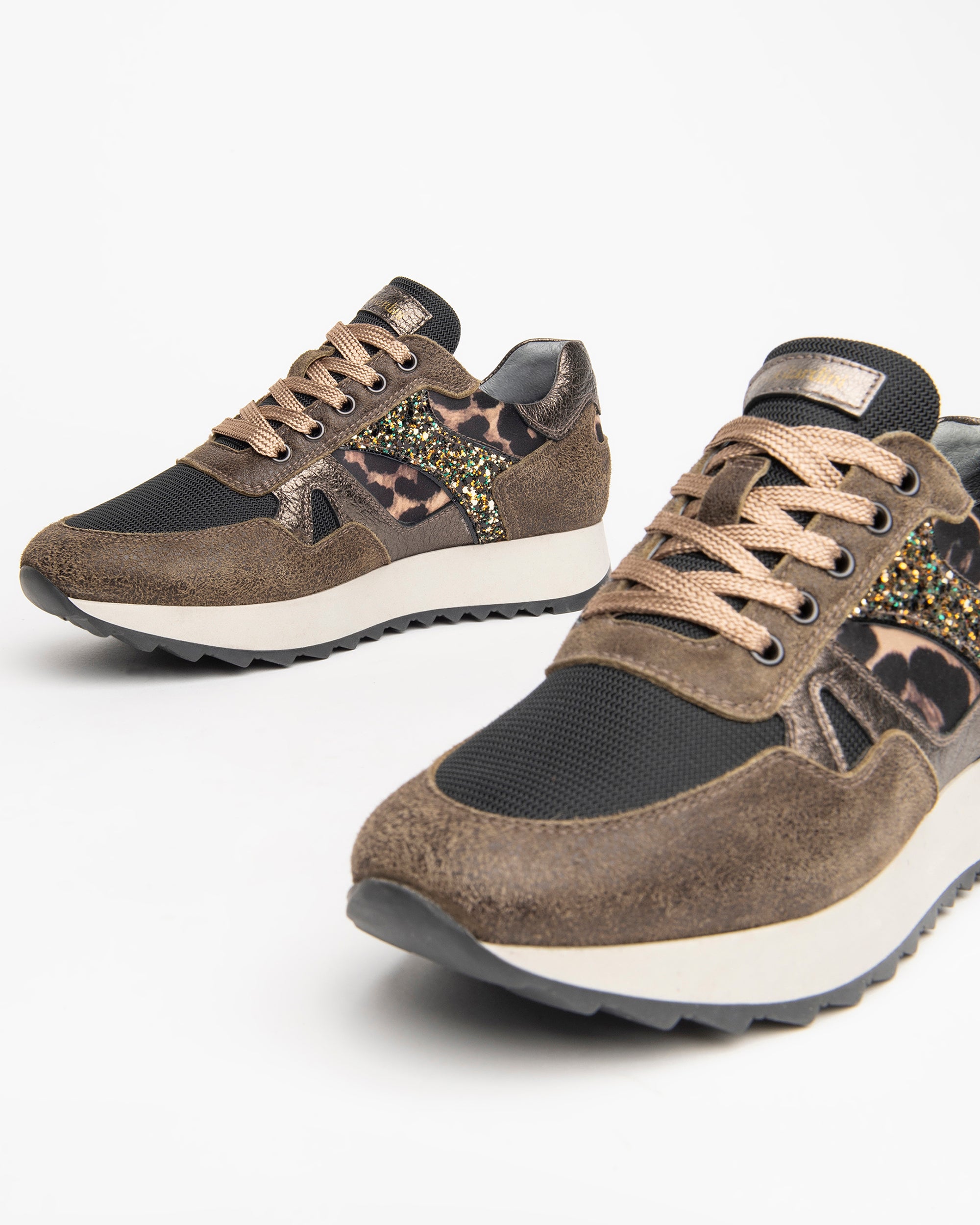 Nero Giardini Sneakers baskets femme daim imprimé animal