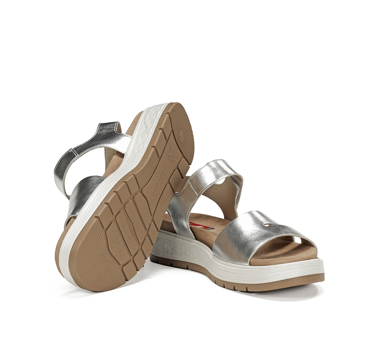 Fluchos Street F2006 sandale femme argent confort