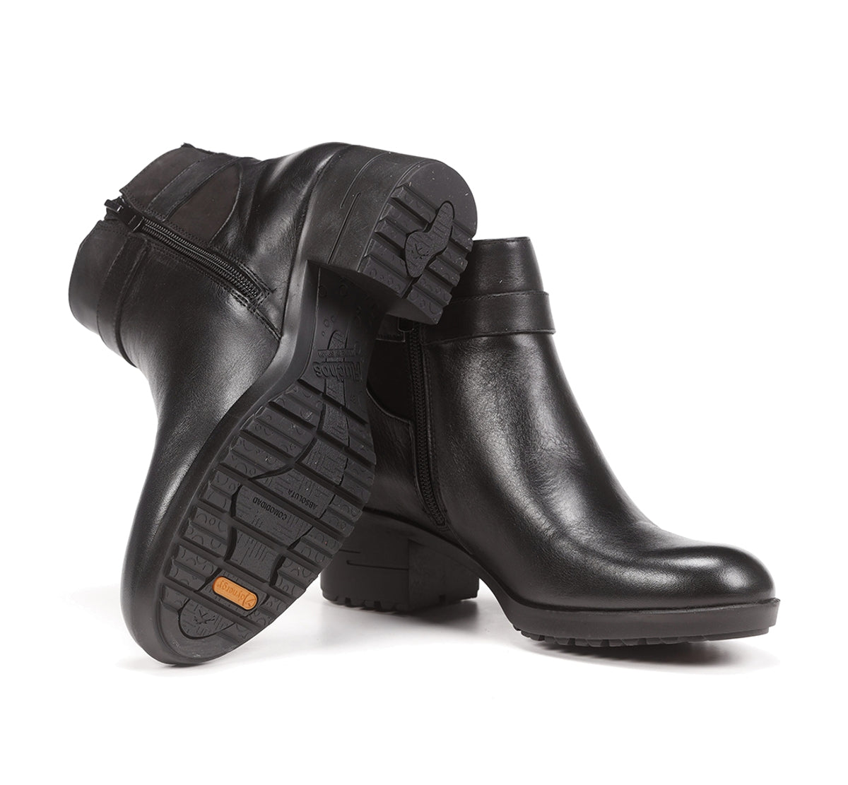 Fluchos Aliss F1368 Bottines Femme Noir Cuir