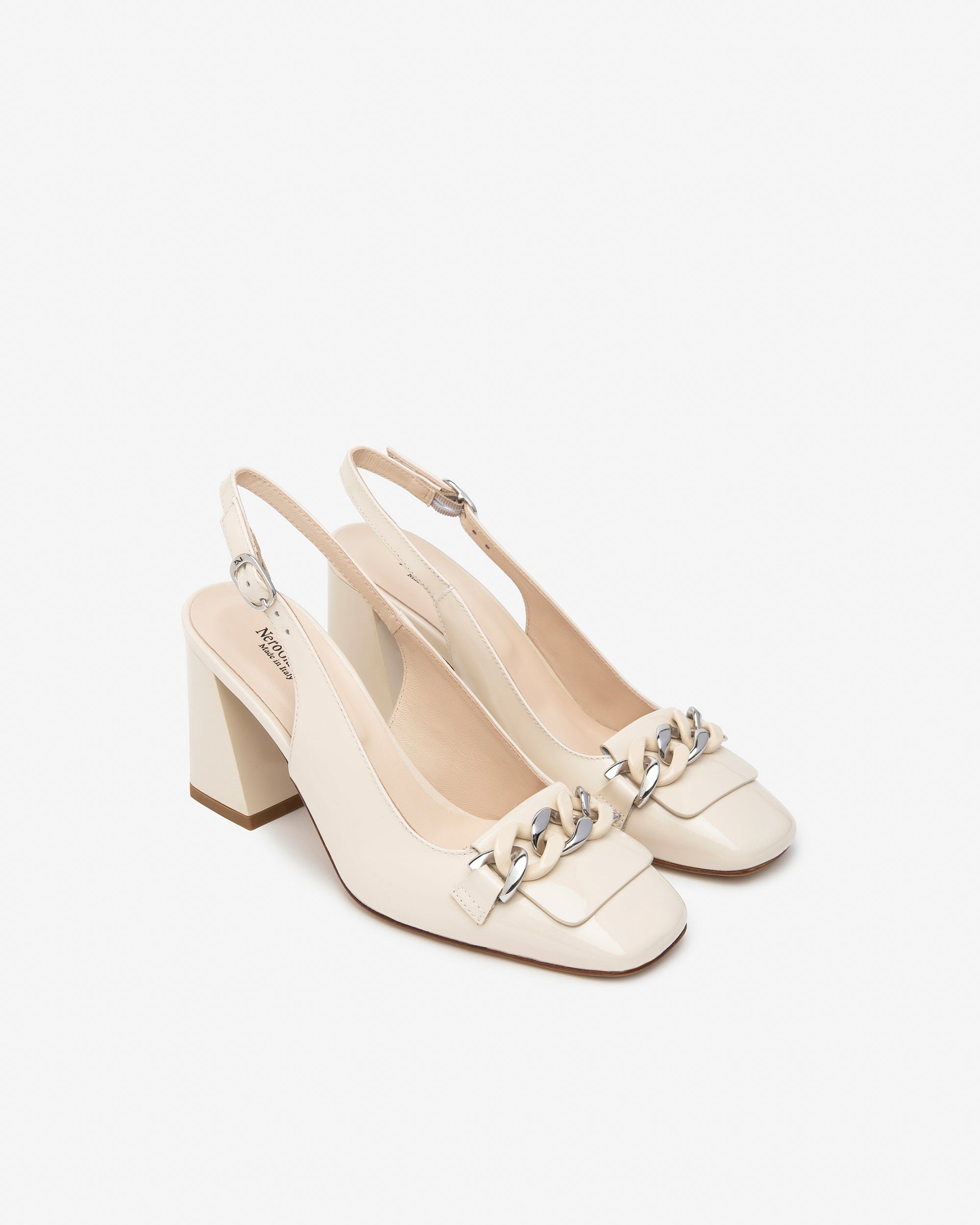 Nero Giardini Slingback escarpins cuir vernis femme