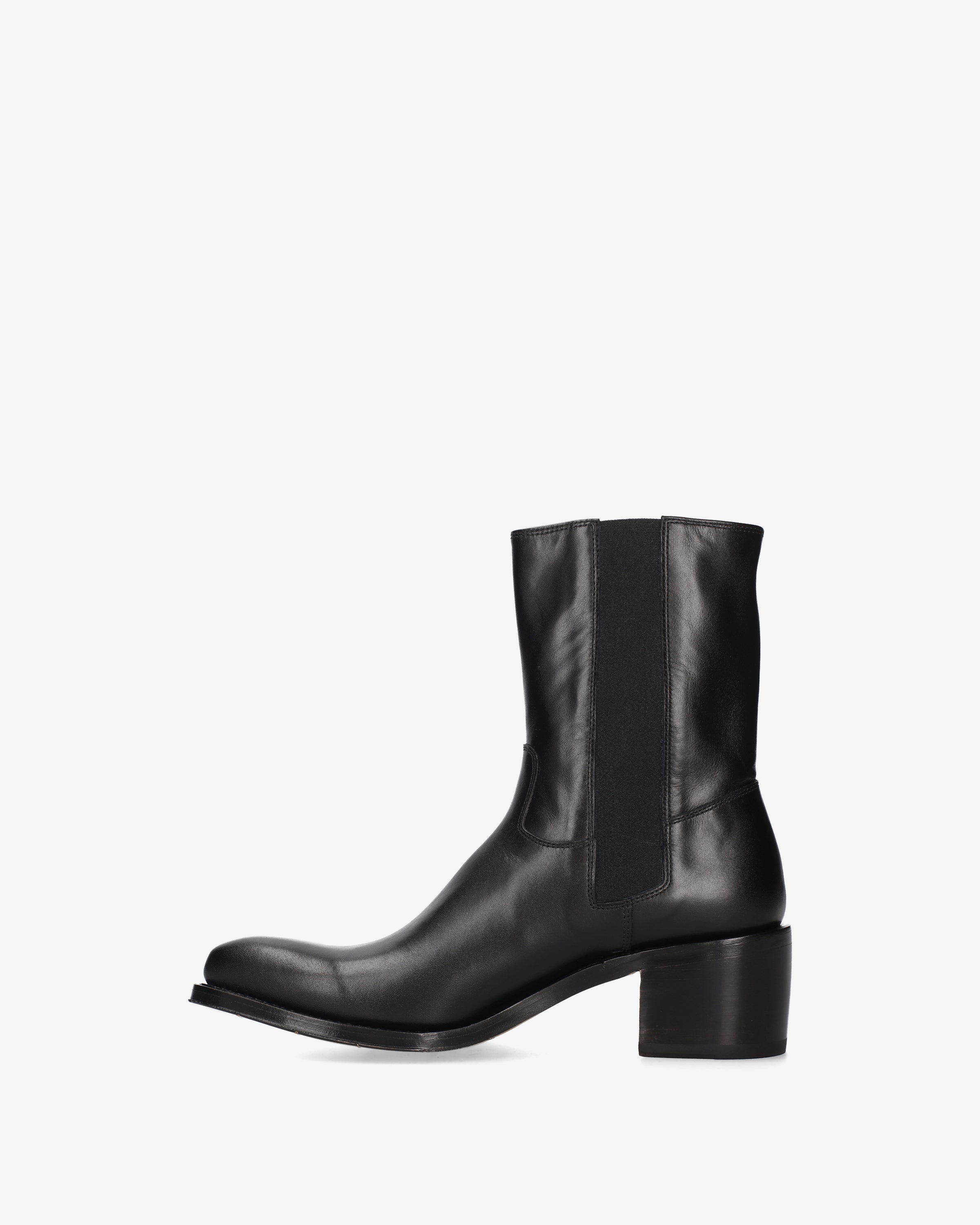 Premiata Boots bottines cuir noir femme talon 60 mm