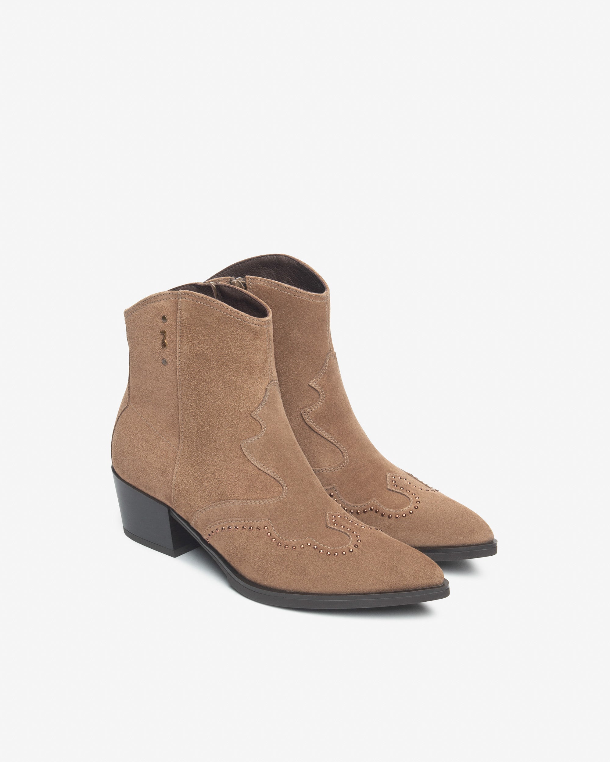 Nero Giardini Ankle Boots Santiags Daim Femme Zip