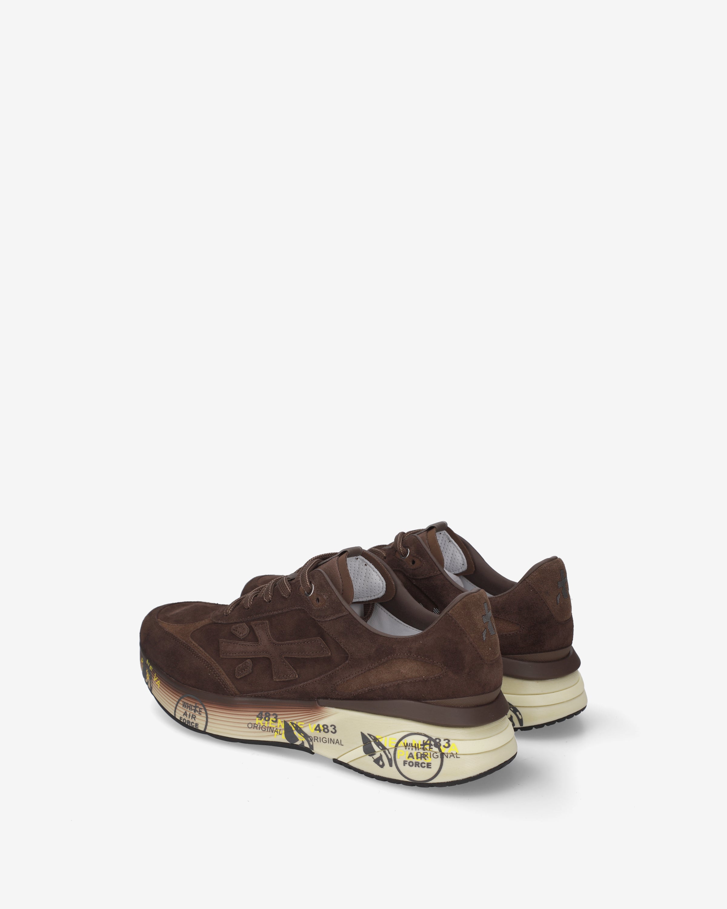 Premiata Moerun 8636 baskets daim marron foncé