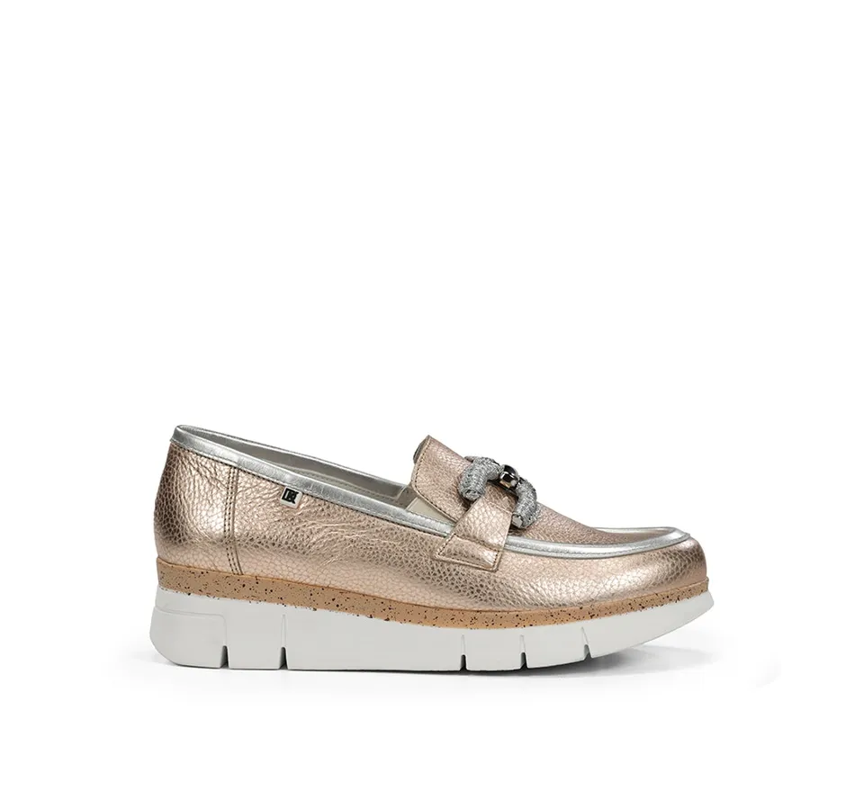 Dorking India D9298 mocassins femme doré