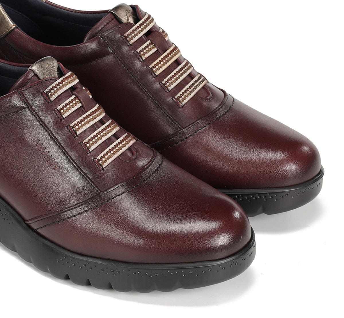 Fluchos Live F2096 baskets bordeaux femme compensées