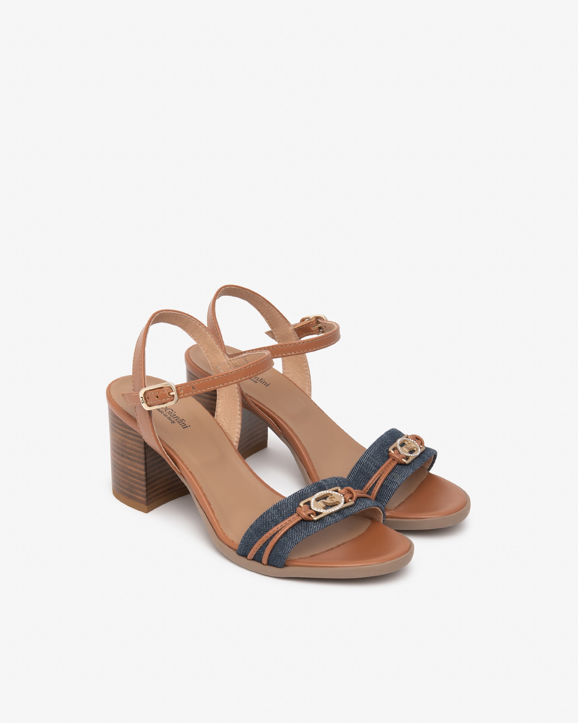 Nero Giardini Slippers mules femme cuir tissu été
