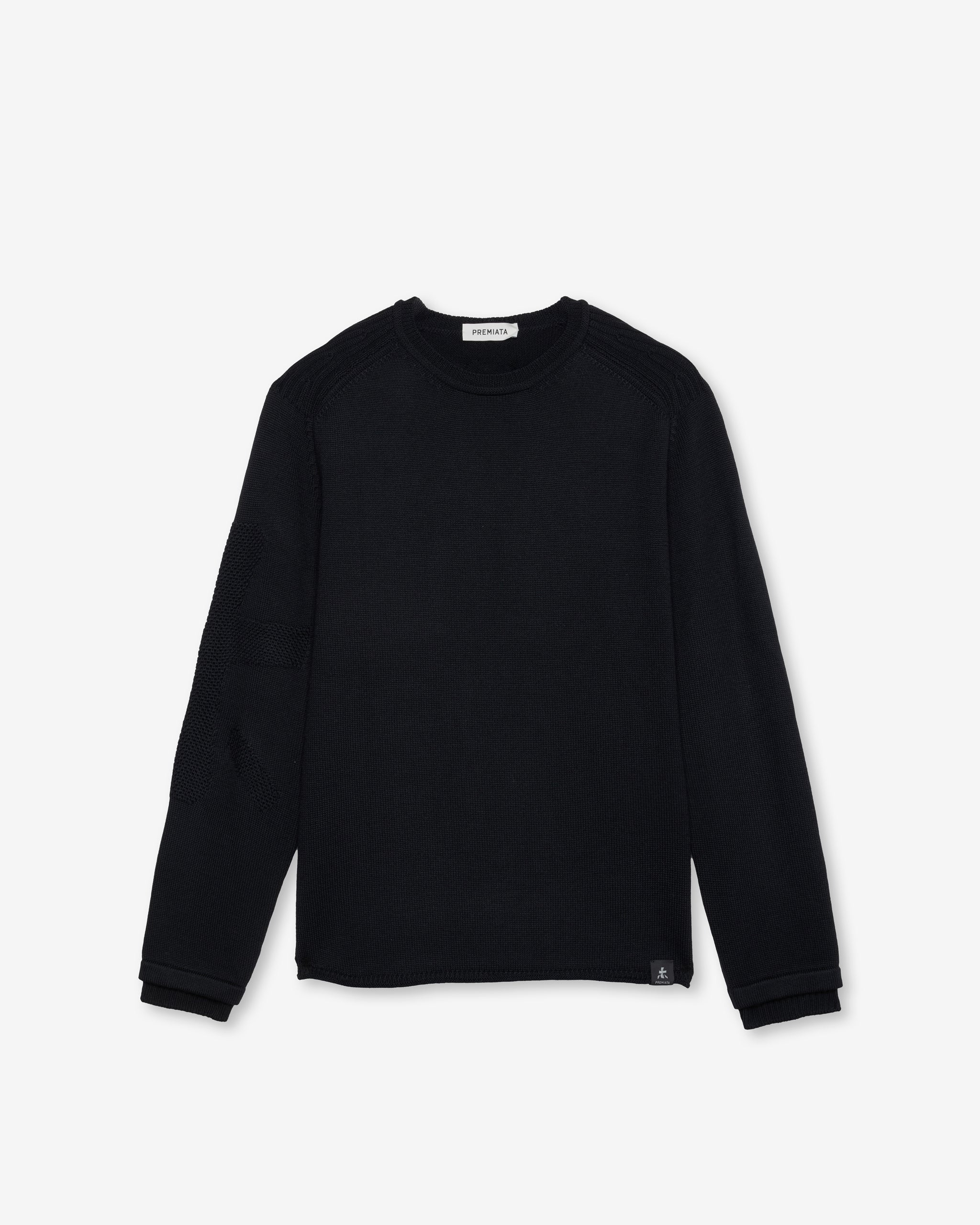 Premiata pull col rond noir homme tricot