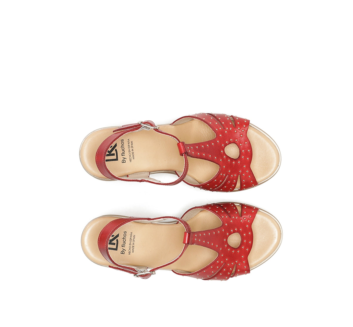 Dorking by Fluchos Diane D9701 sandale rouge talon