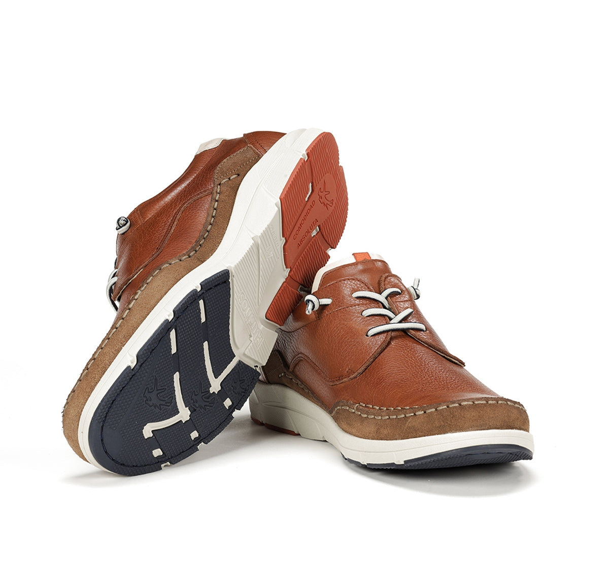 Fluchos Kai F1986 chaussures marron homme coupe large