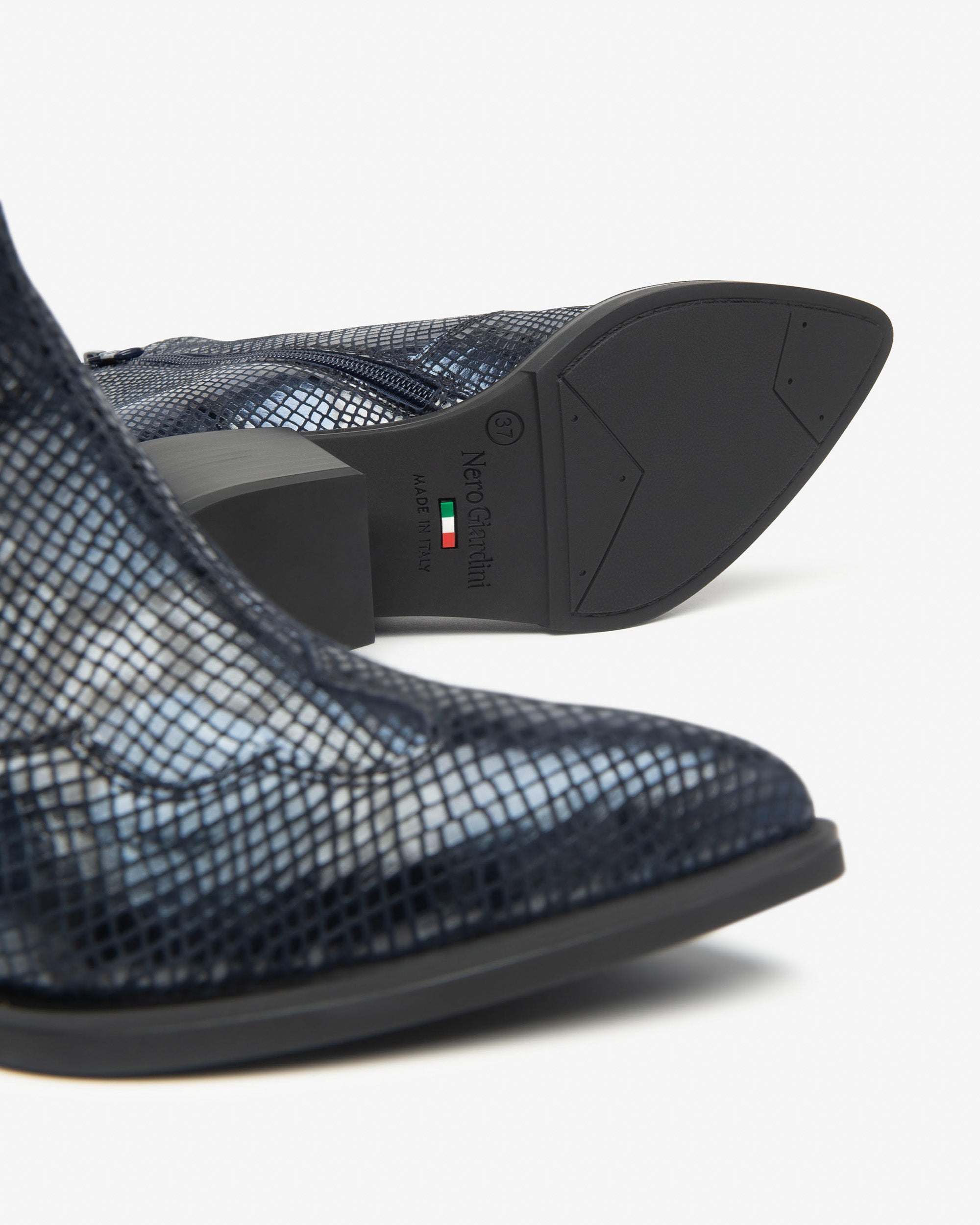 Nero Giardini Chelsea Boots cuir femme zip talon 50