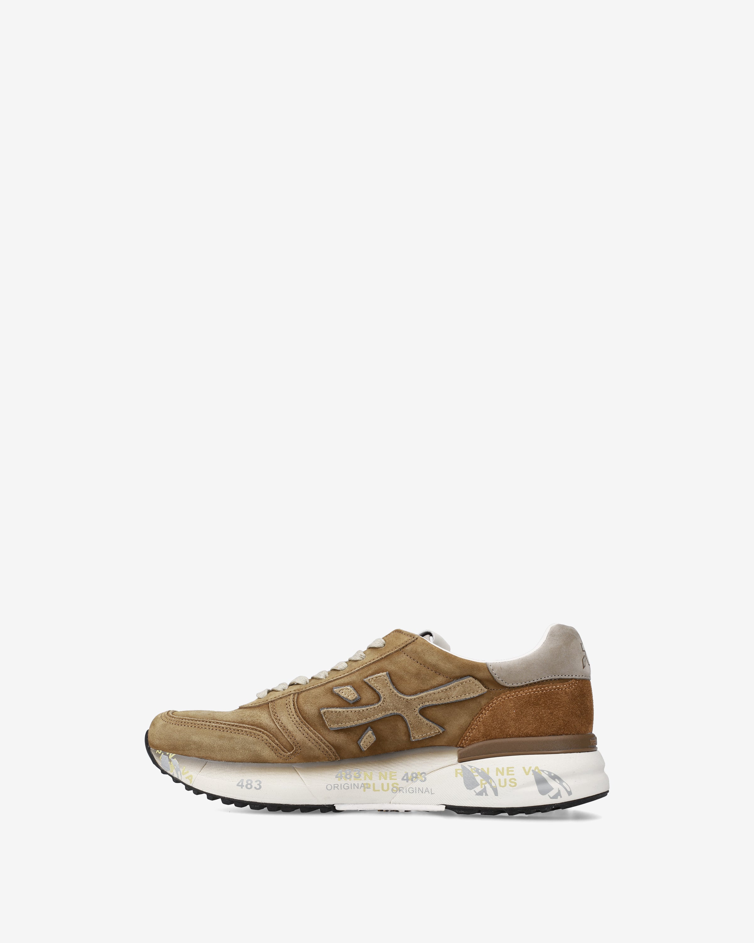 Premiata Mick 7712 baskets homme daim beige tabac