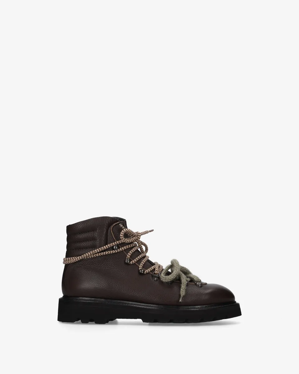 Premiata Boots bottines cuir marron Vibram