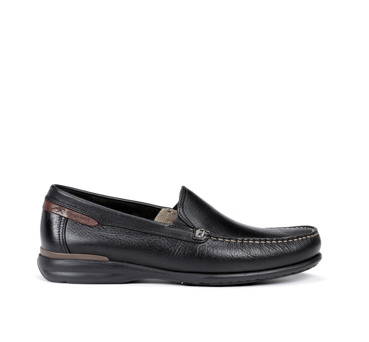 Fluchos Orion 8682 mocassin noir cuir homme