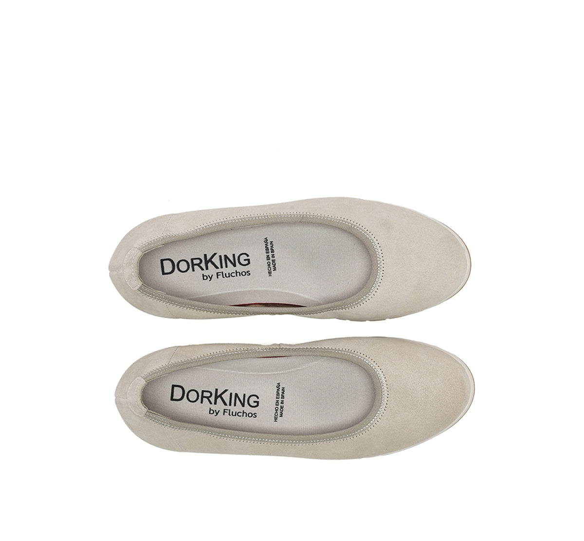 Dorking Swim D9712 ballerines taupe cuir femme