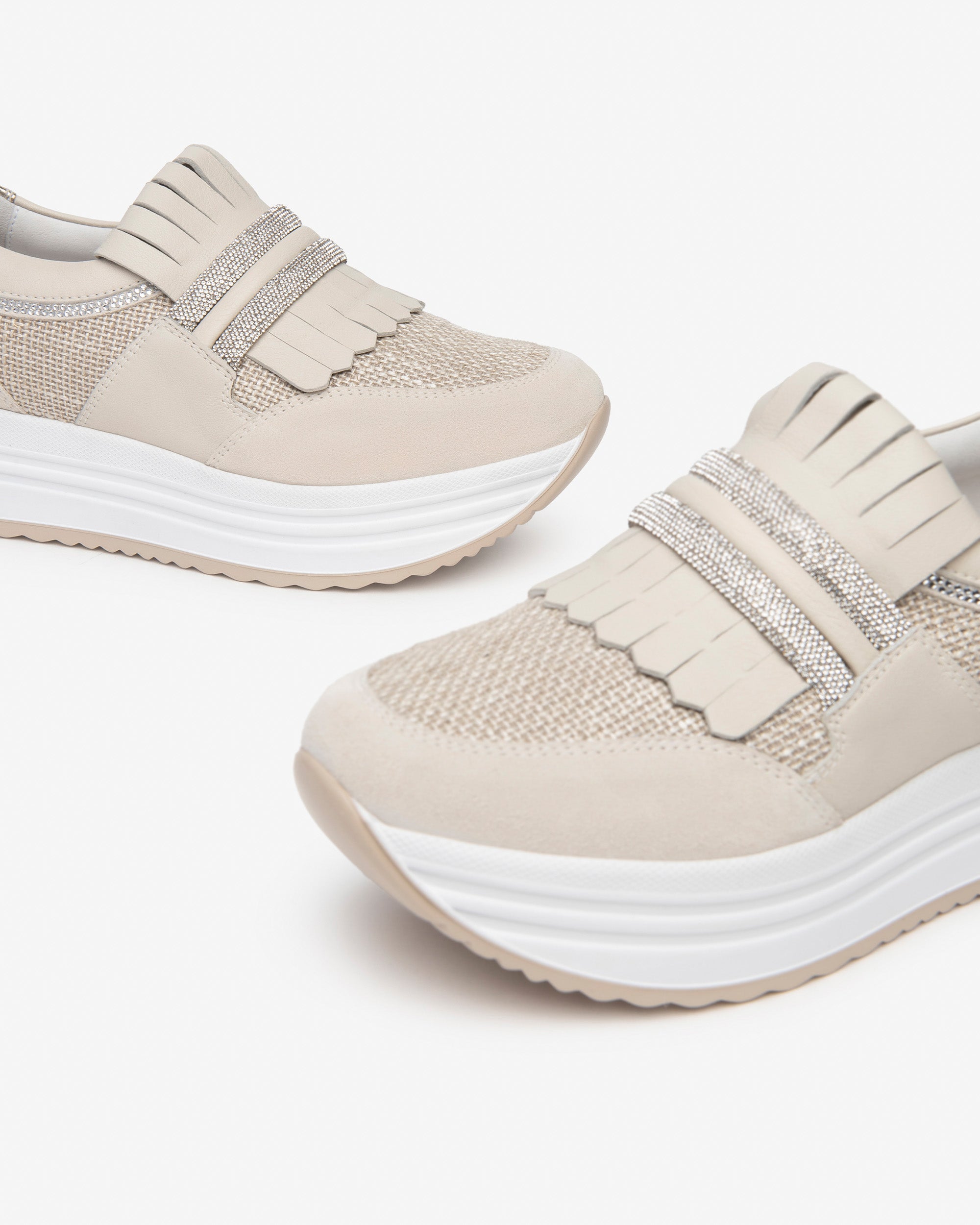 Nero Giardini Sneakers Baskets Femme Daim Cuir Toile 38