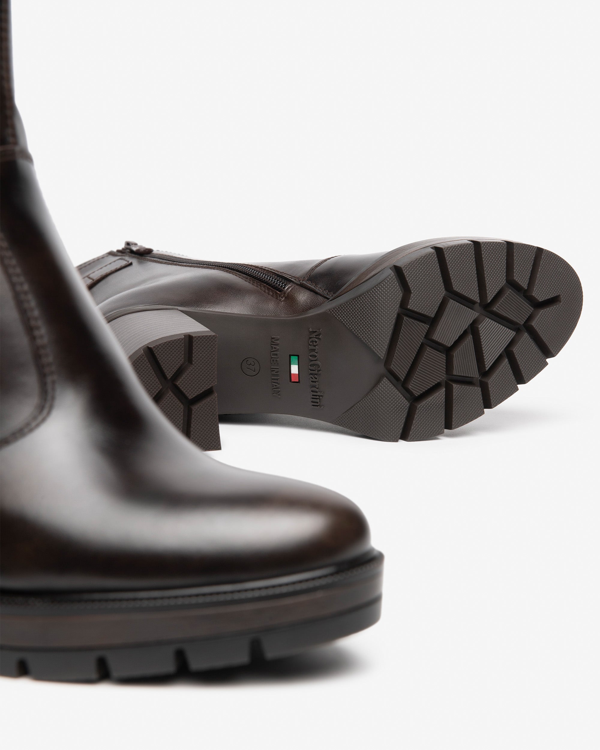 Nero Giardini Bottines Cuir Femme Talon Bloc 80 mm