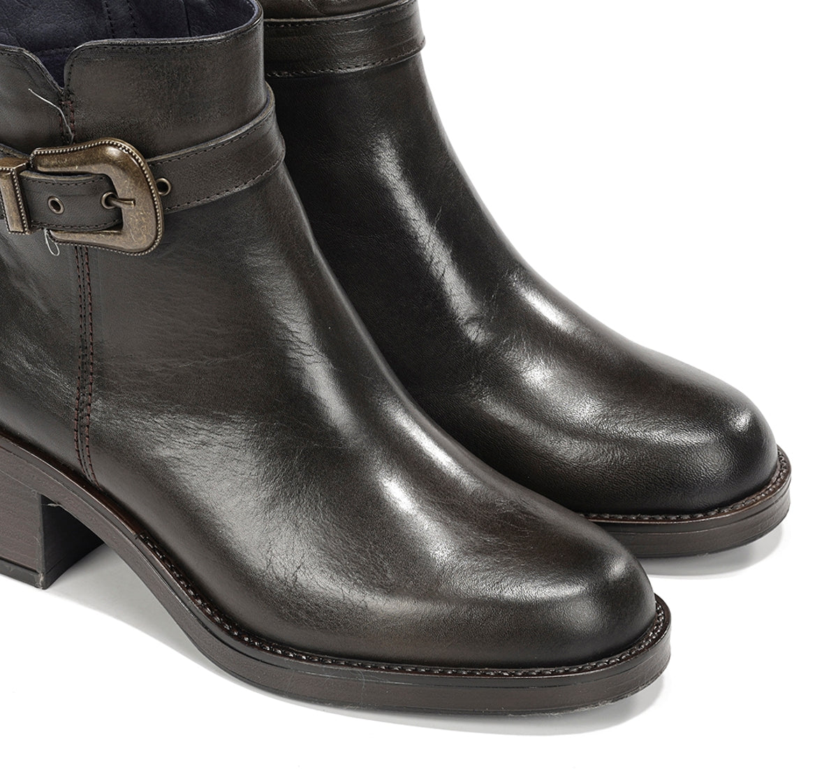 Dorking by Fluchos Linet D9801 bottines femme vert cuir