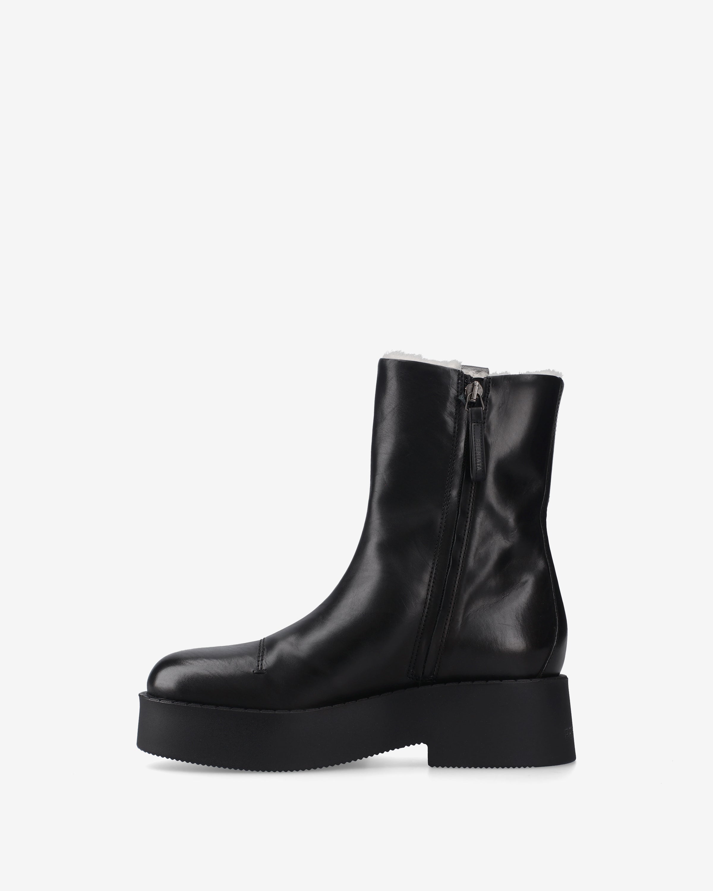 Premiata Boots cuir bottines femme plateforme noir