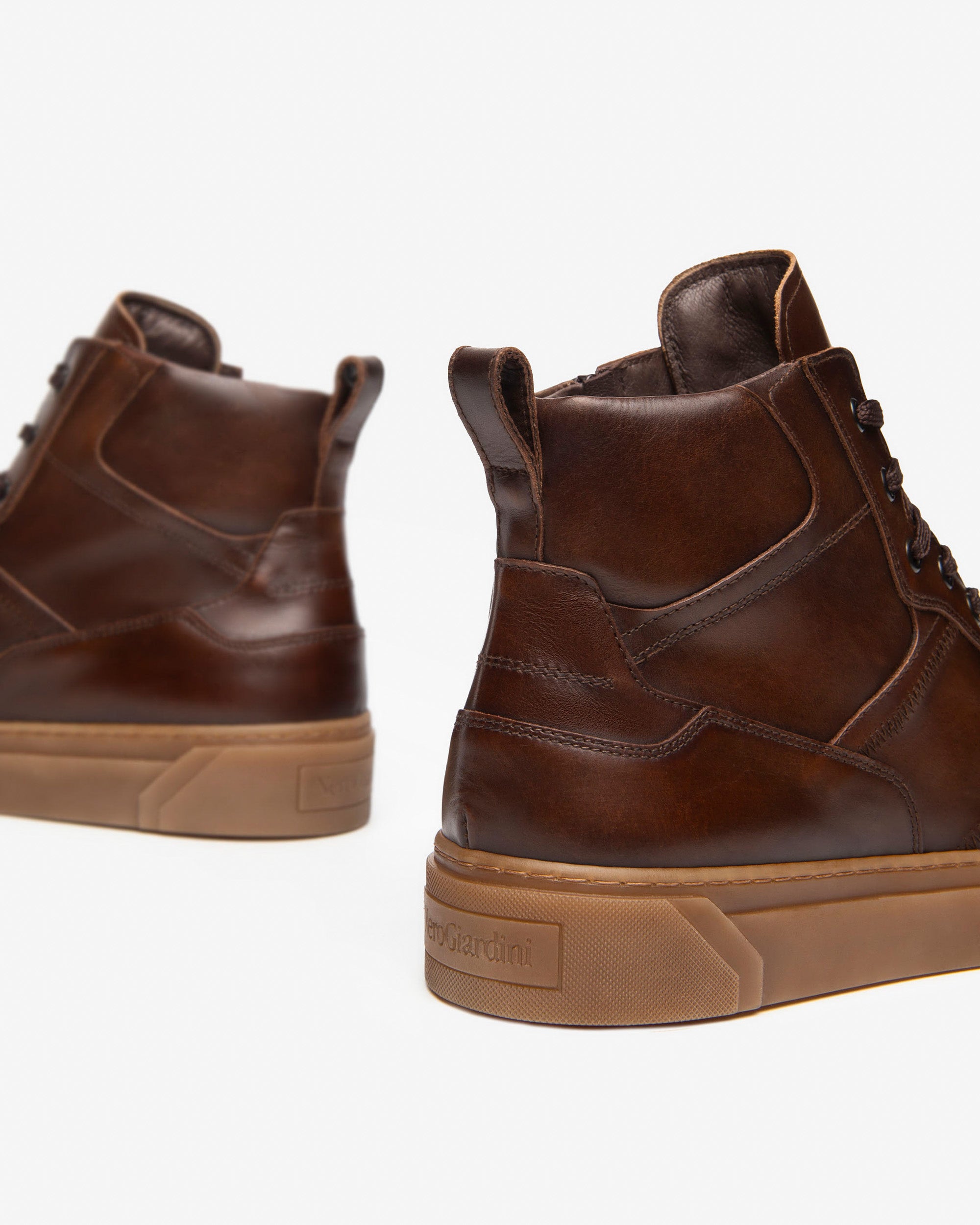 Nero Giardini Sneakers baskets montantes cuir homme hiver