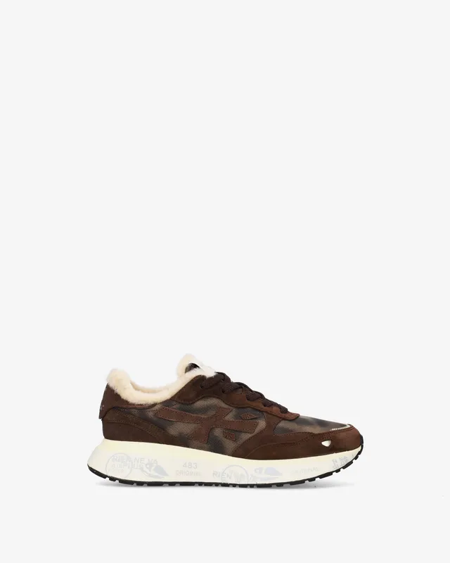 Premiata Lauryn 8548m sneakers marron imprimé animal