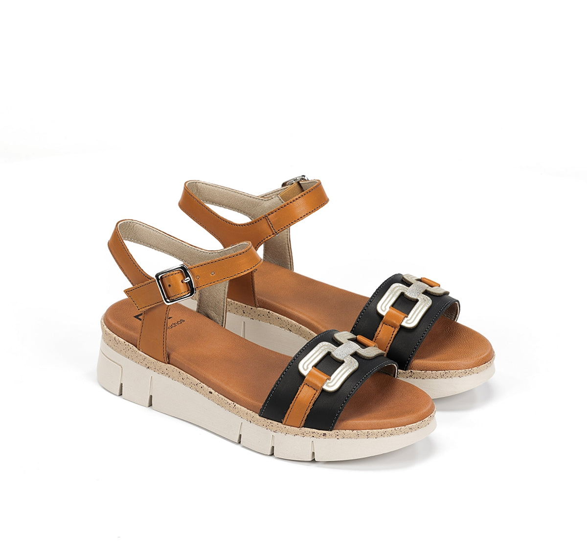 Dorking by Fluchos Klau D9484 sandales femme noires