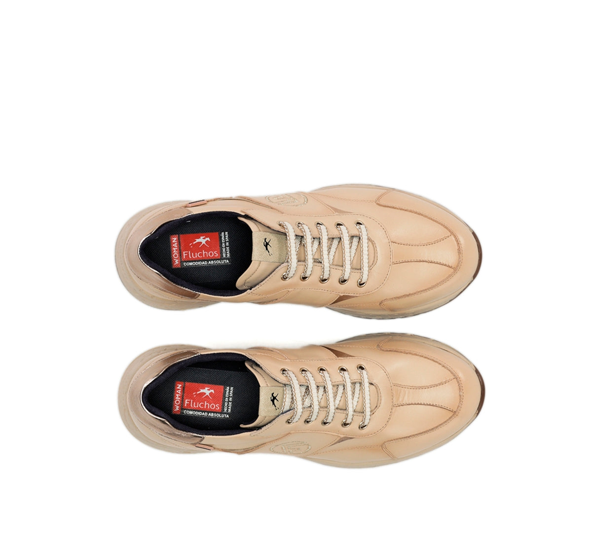 Fluchos Nexus F2309 basket blanche femme en cuir