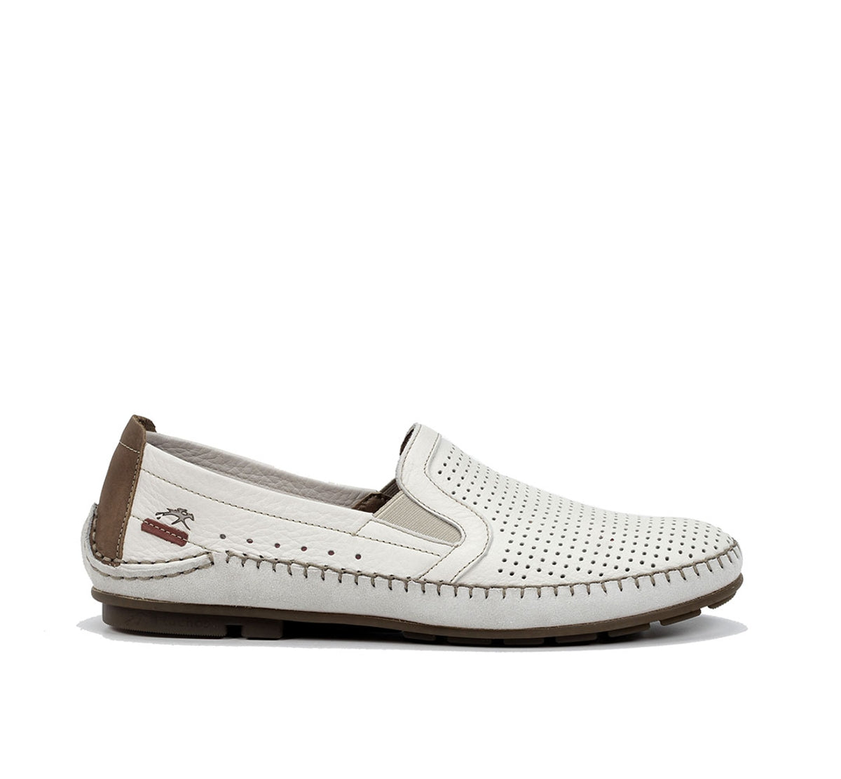 Fluchos Dorian F1177 mocassins blanc homme cuir