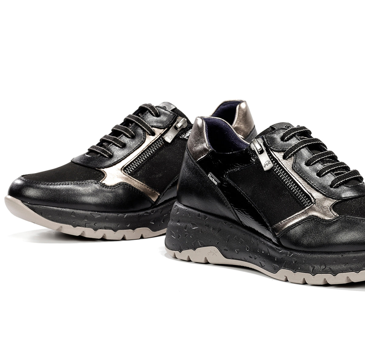 Fluchos Deportivos Nexus F2308 baskets femme noires cuir
