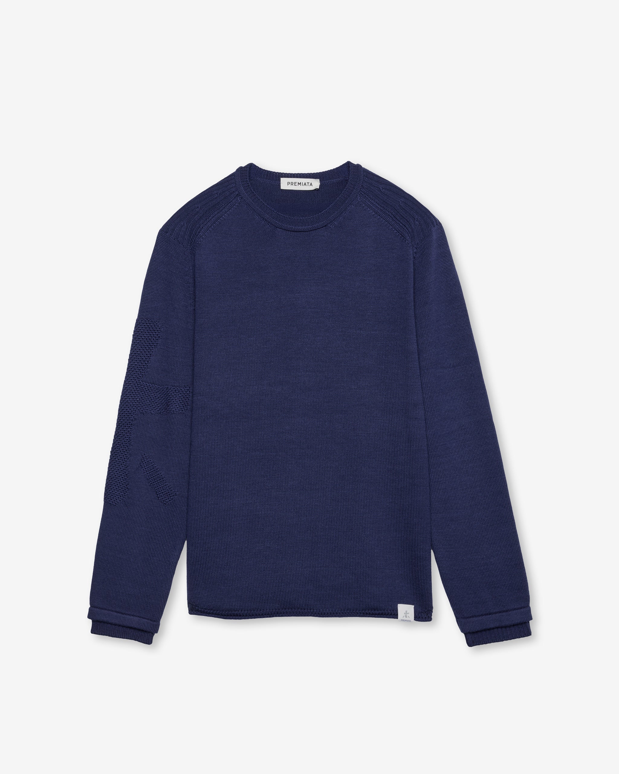 Premiata pull tricot col rond homme indigo