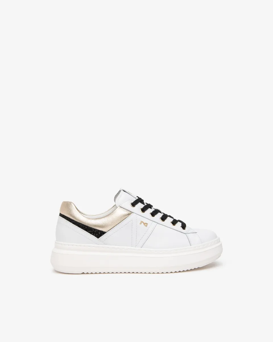 Nero Giardini Sneakers baskets femme cuir plateforme