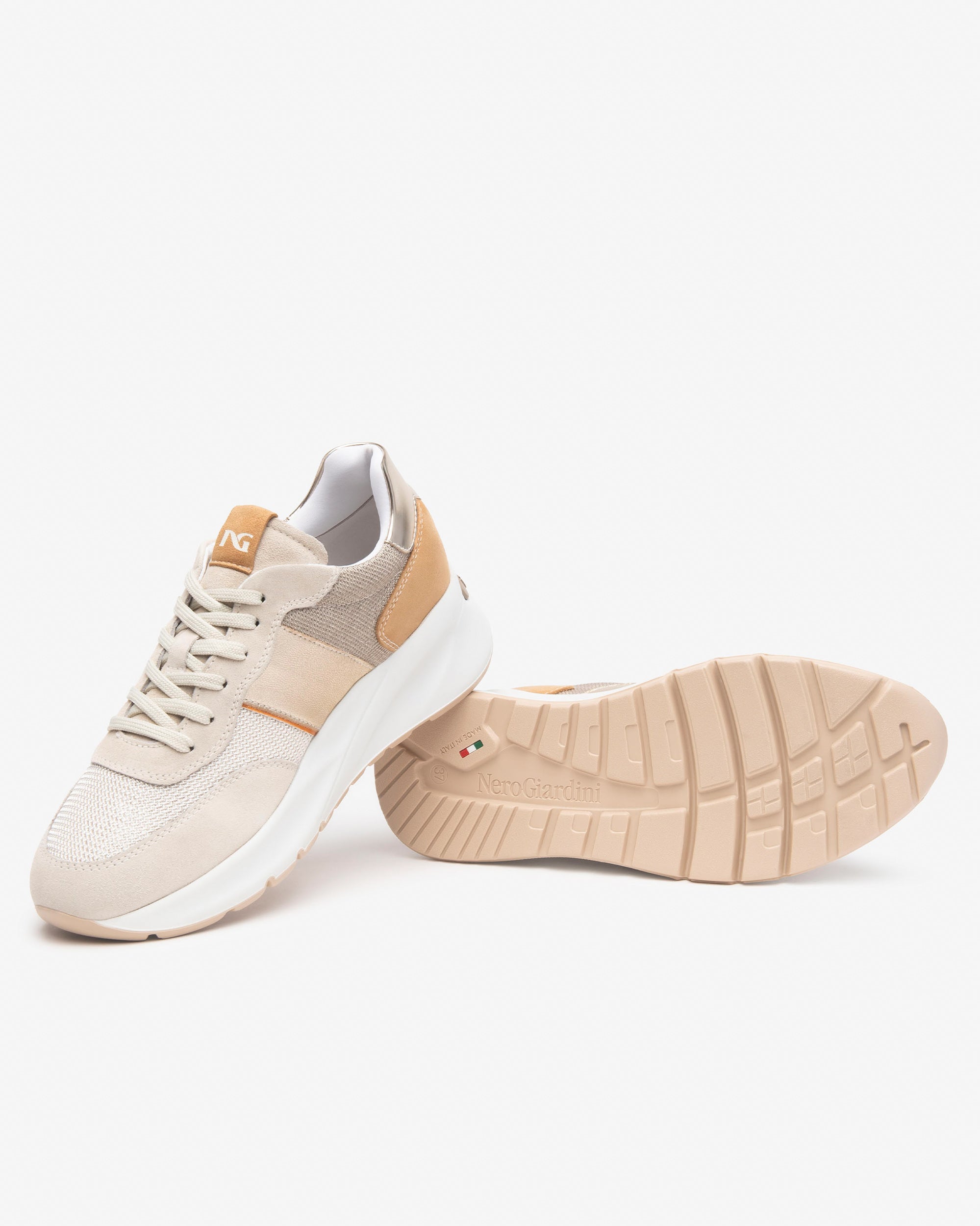 Nero Giardini Sneakers baskets femme toile daim confort