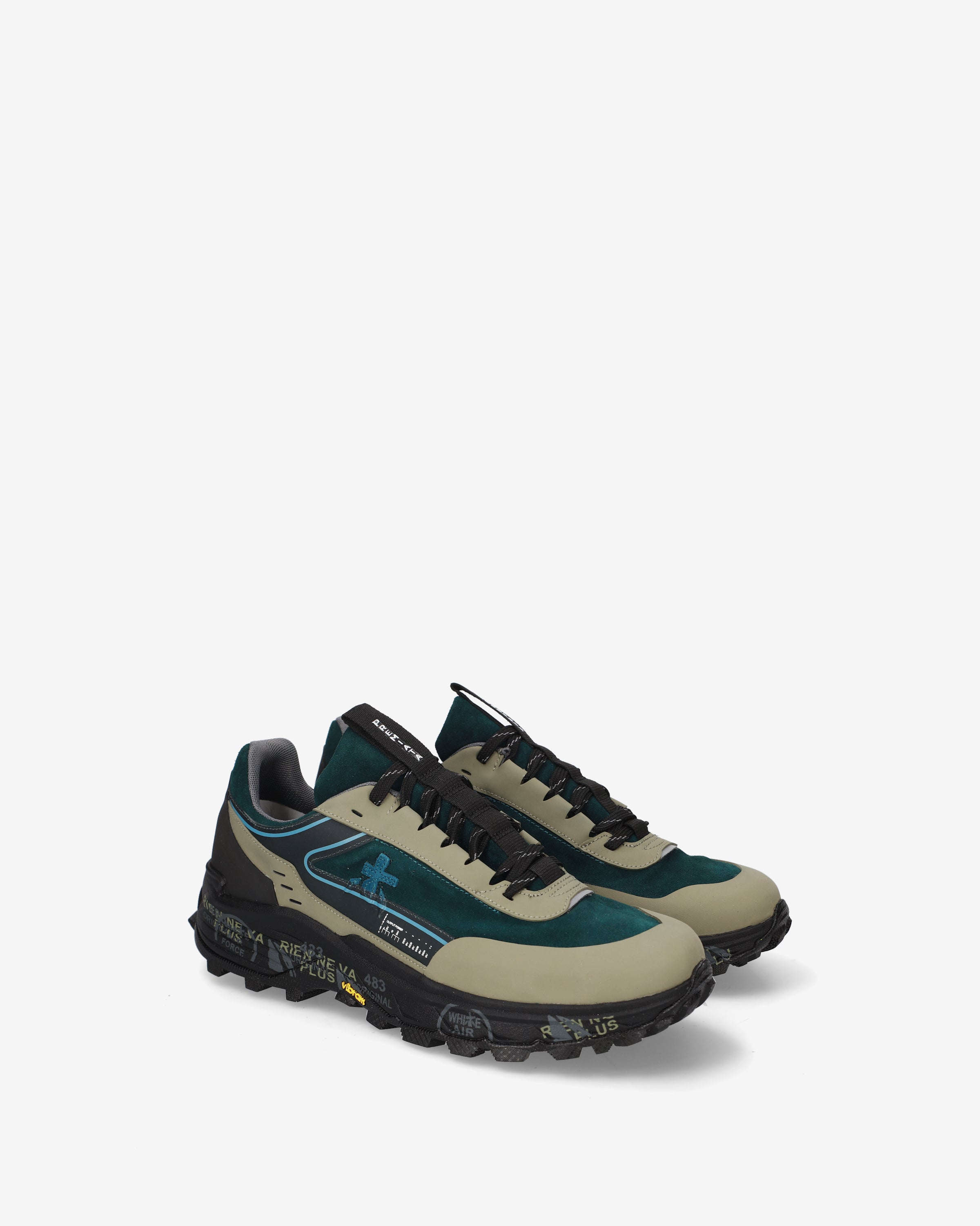 Premiata Devin 502 sneakers homme pétrole Vibram