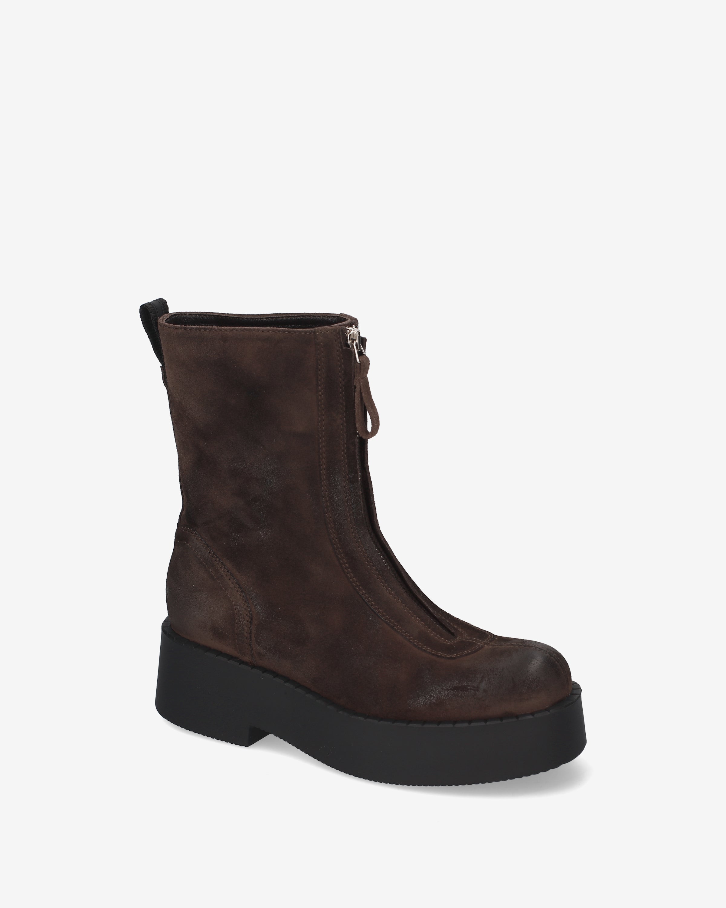 Premiata Boots bottines plateforme mocha 38 daim