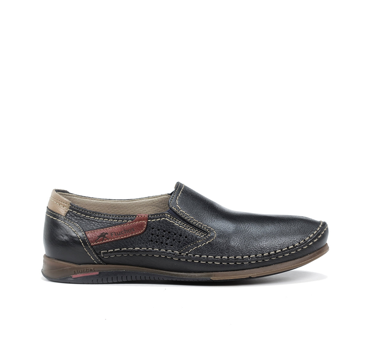 Fluchos Slip On Catamaran 8565 Slip-On Bleu Homme Cuir