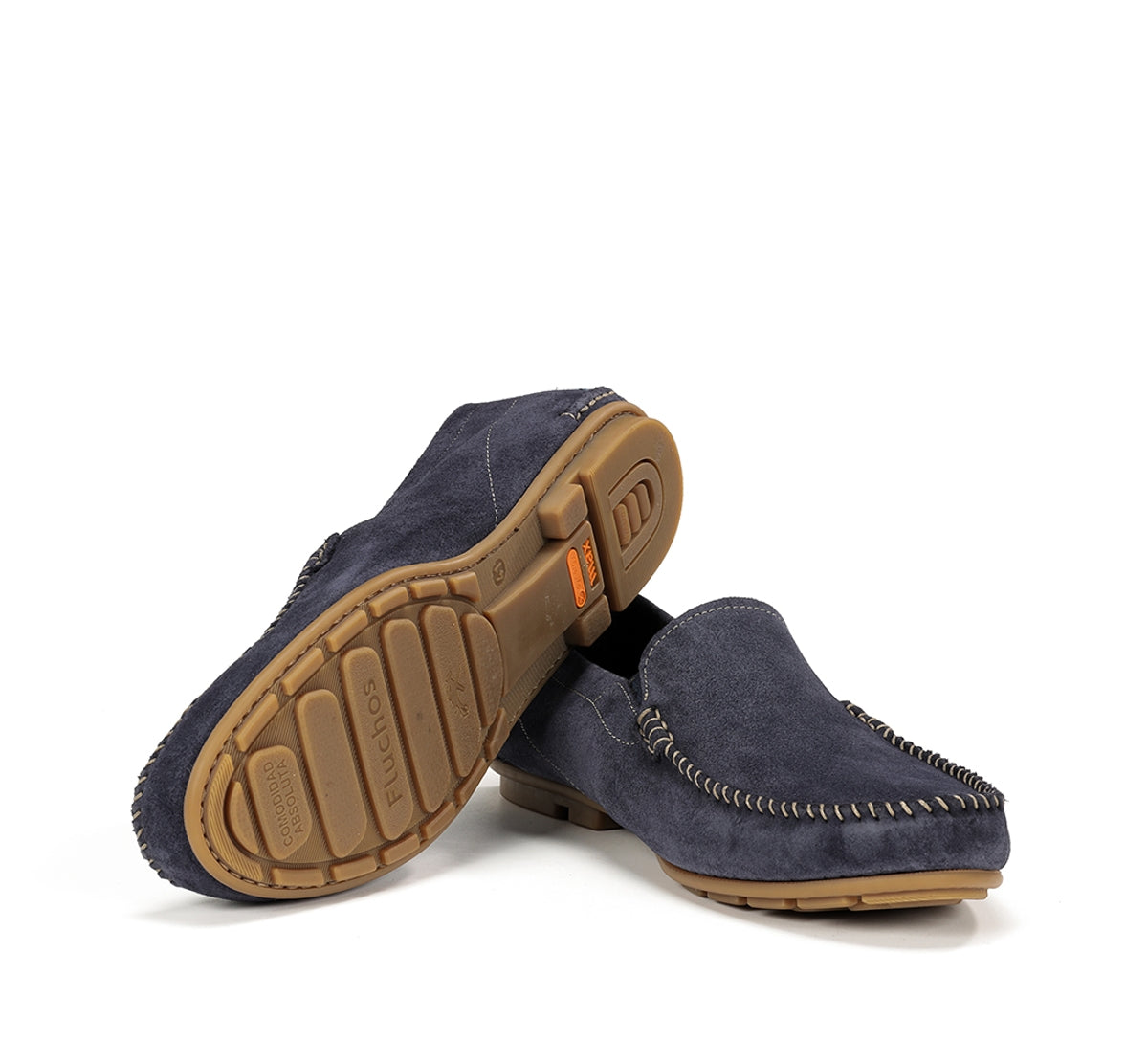 Fluchos Dorian F1091 mocassins bleu homme cuir