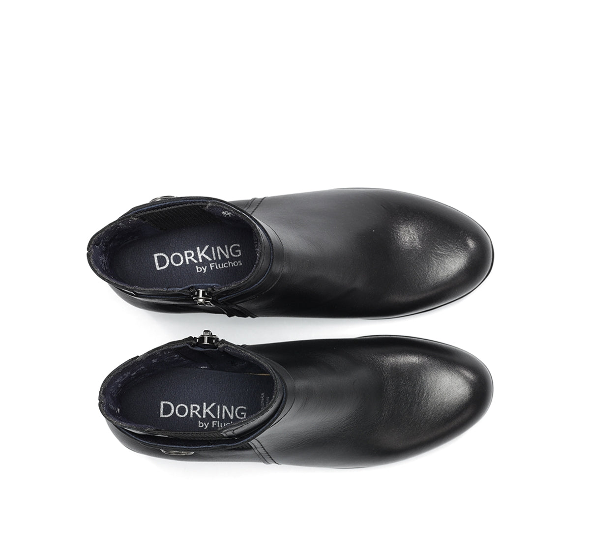 Dorking Elite D9422 Bottine Noire Femme Plateforme