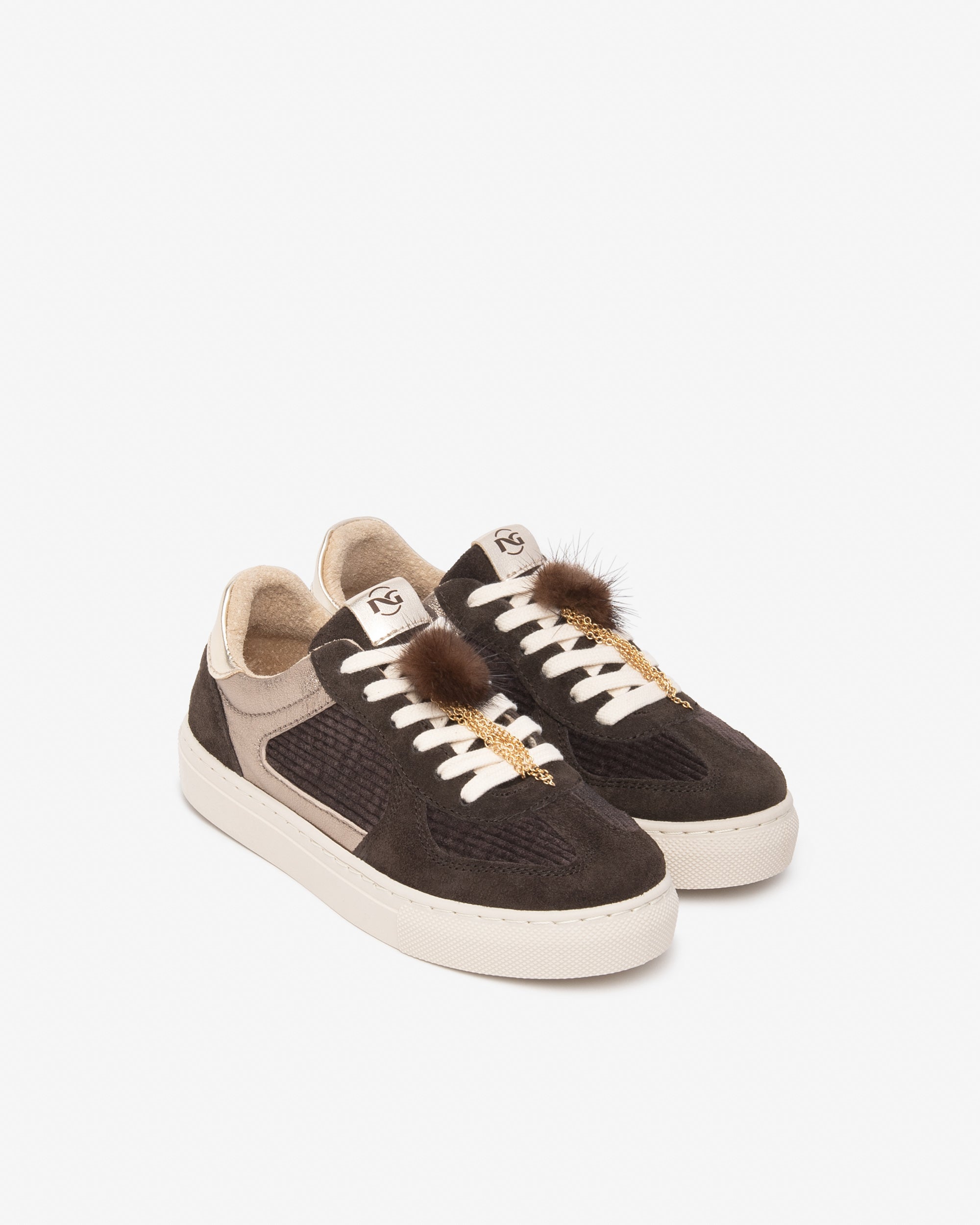 Nero Giardini Sneakers baskets fille daim lacets 30-39