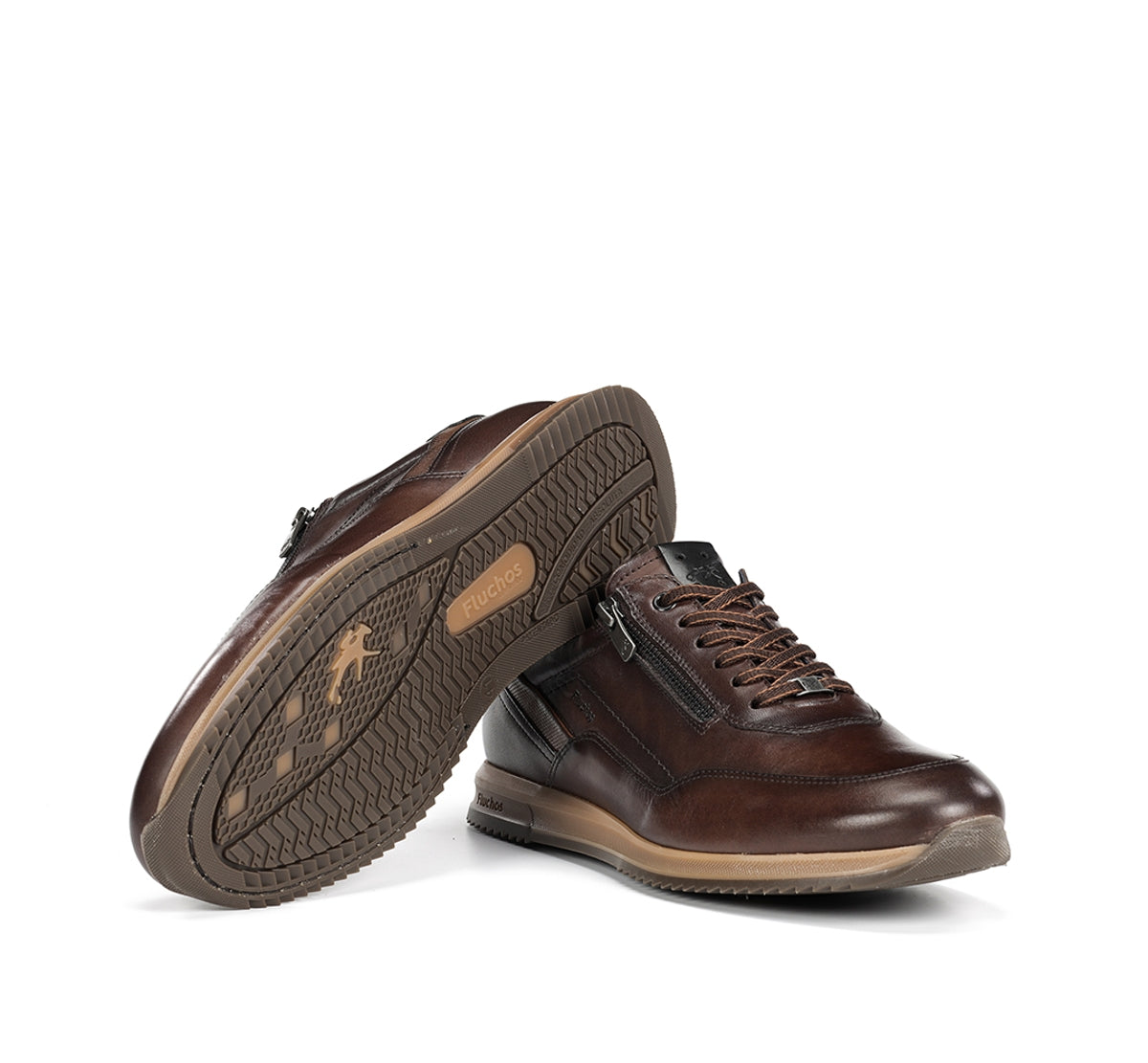 Fluchos Samir F2264 basket marron homme cuir