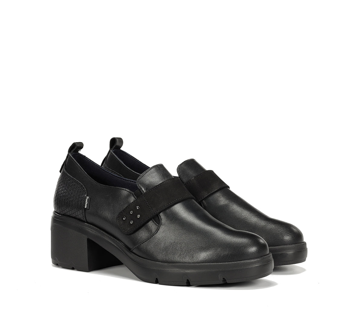 Fluchos Fugaz F2112 slip-on femme noir semelle track
