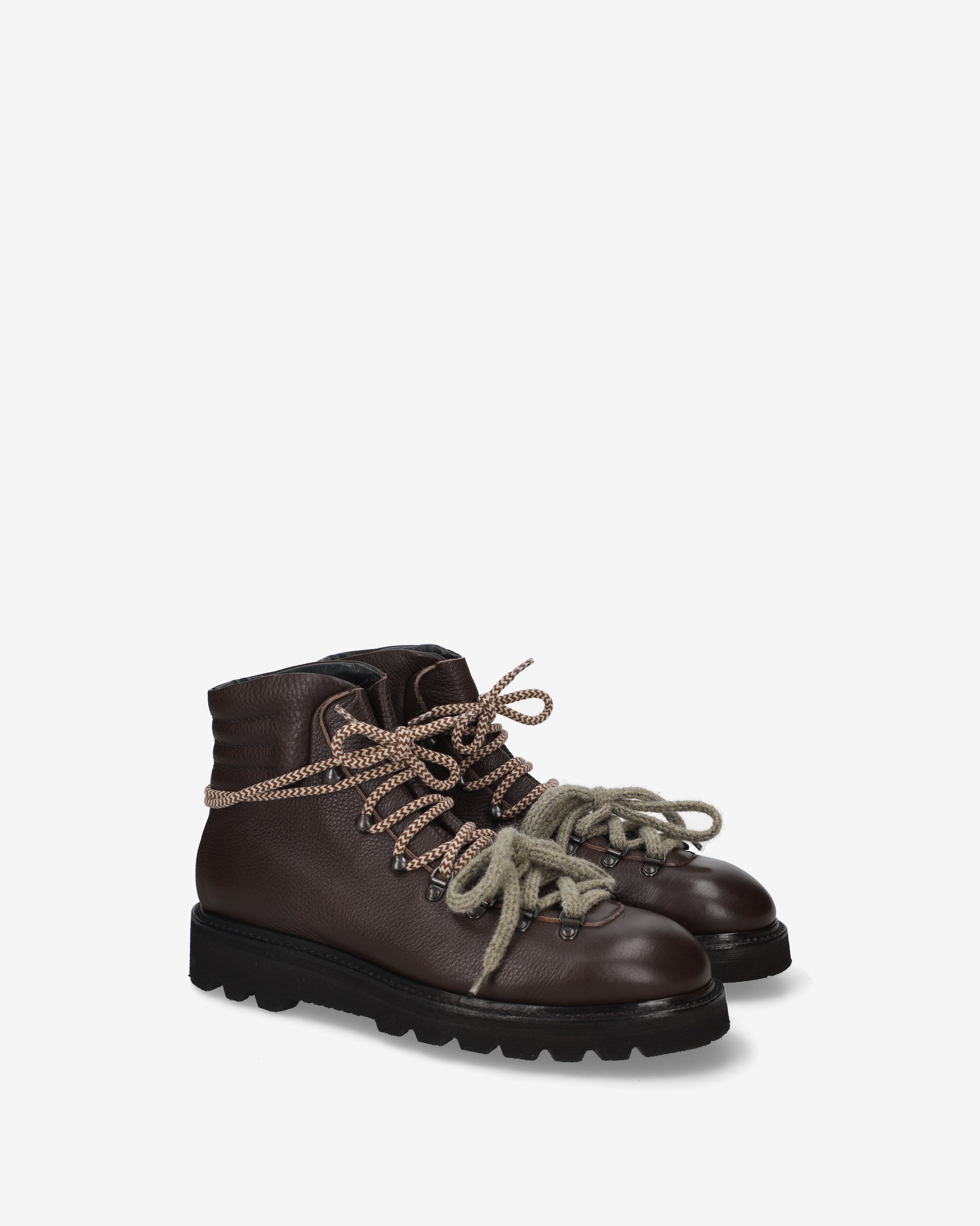 Premiata Boots bottines cuir marron Vibram